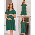 thumbnail image 5 of Ekouaer Nursing Dress Summer Short Sleeve Breastfeeding Casual Knee Length Maternity Dresses, 5 of 6