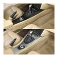 thumbnail image 4 of IRNUDENY LHD Compatible for BMW 3 Series E90 E92 E93 2005-2012 ABS Carbon Fiber/Silver Center Console Gear Shift Frame Panel  Sticker Car Accessories, 4 of 7