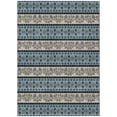thumbnail image 2 of Addison Rugs Chantille Indoor/Outdoor Transitional Stripes Aqua Machine Washable Rectangle Rug, 10' x 14', 2 of 8