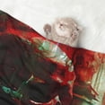 thumbnail image 2 of Yiaed Red Dark Skull Abstract Print Dog Blankets-Cat Blanket Washable for Couch Protection,Puppy Blanket, Soft Plush Reversible Throw Furniture Protector-Medium, 2 of 8