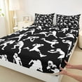 thumbnail image 3 of Castle Fairy Adults Female Men Football Print Twin Sheet Sets 3pcs,Sport Theme Twin Fitted Sheet Microfiber,Ball Gamer Breathable Flat Sheet,Ultra Soft Home Decor, 3 of 7