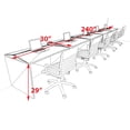 thumbnail image 2 of Five Person Modern No Panel Office Workstation Desk Set, #OT-SUS-SPN20, 2 of 2