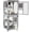 Gray-62.5" H, variant on MEDEHOO Catio Outdoor Cat Enclosure on Wheels, Outdoor Cat House with Resting Box, PVC Layer, Waterproof Roof, 62.5"