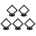 thumbnail image 1 of Bgsha 5PCS 3D Floating Frame Holder Stand Box Clear Jewelry Ring Coin Display Case, 1 of 9