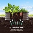 thumbnail image 4 of Kojooin Galvanized Raised Garden Bed, 2 x 1 ft Metal Planter Box with Open Bottom and Rust Protection, 4 of 7