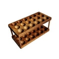 thumbnail image 1 of Bandeja de almacenamiento, soporte para huevos, diseño de capas dobles, práctico, portátil, resistente, organizador de huevos, contenedor para huevos, 1 of 9