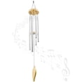 thumbnail image 1 of Zaleonline Chime carillón de viento para exteriores Carillón de madera 6 tubos gran sonido 60 cm de largo decoración para jardín balcón Vhermosa WL-00429, 1 of 7