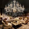 thumbnail image 3 of Datingday Elegant Crystal Glass Chandelier Pendant Ceiling Lighting Fixture 6-15 Light, 3 of 4