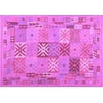 thumbnail image 1 of Ahgly Company Indoor Rectangle Abstract Purple Contemporary Area Rugs, 7' x 10', 1 of 4