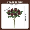 thumbnail image 3 of Purple & Pink Realistic Artificial Hydrangea Bouquet - 29×12×3cm/11.41×4.72×1.18in Fake Flowers Realistic, Artificial Flowers Indoor, Home Decor Floral Arrangement No Soil/Water Needed, 3 of 9