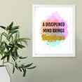 thumbnail image 6 of Designs ByLITA A Disciplined Mind Brings Happiness, 11 x 14 Wooden Framed Wall Art Print | Buddhist Quotes Motivational Decor, 6 of 7