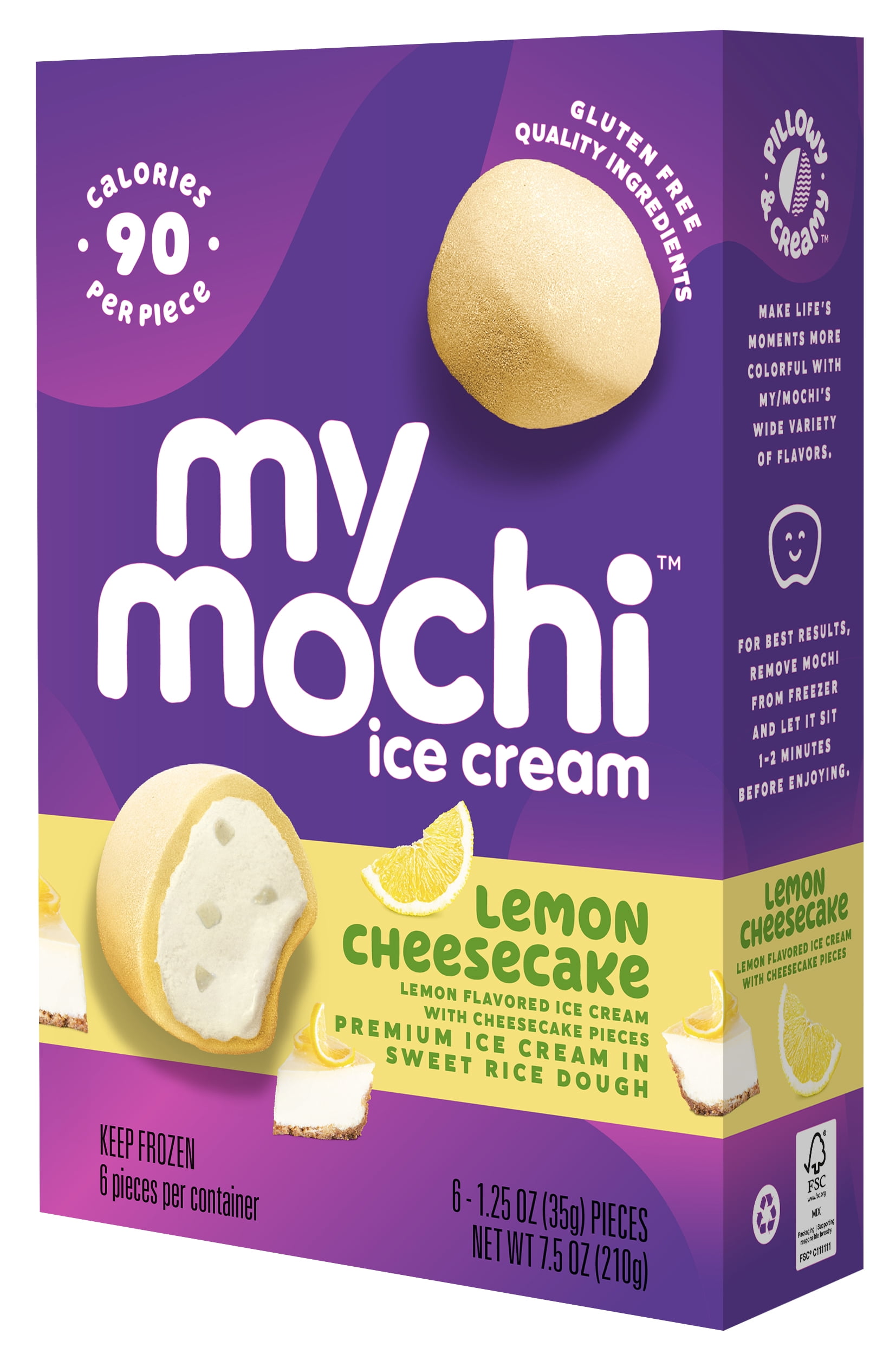 My/Mochi Ice Cream Lemon Cheesecake, 7.5 Ounces - Walmart.com