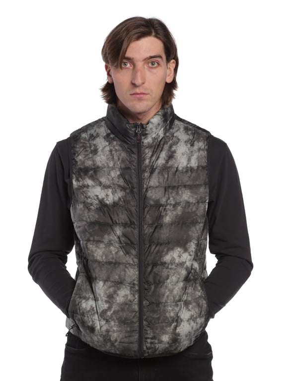 Hawke & Co Men's Brooklyner Ultra Lightweight Packable Down Vest, Tye Dye, Small