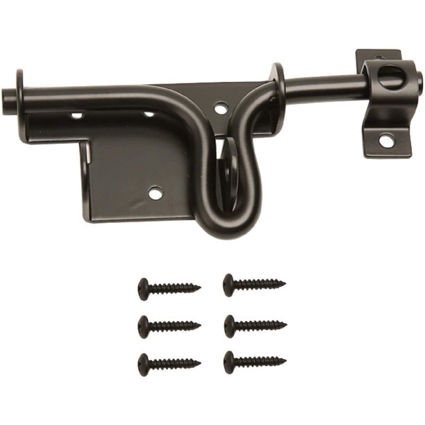 LAJIAOZ Heavy Duty Slide Bolt Gate Latch with Padlock Hole Solid