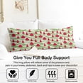 thumbnail image 3 of Watermelon Body Pillow Cover - Soft & Breathable, Hidden Zipper, 20"x54", Tropical Fruit Print - Perfect Summer Gift for Watermelon Lovers, Side Sleepers & Beach House Decor, 3 of 7