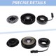 thumbnail image 4 of Kit de Embrague del Compresor de Aire Acondicionado Unique Bargains 68087443AC para Chrysler Town & Country 3.6L 2011-2016 Compresor 10SRE20C 6 Ranuras 12v 1 Juego, 4 of 6