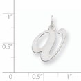 thumbnail image 2 of 925 Sterling Silver Dainty Letter V Initial Name Monogram Necklace Charm Pendant, 2 of 6