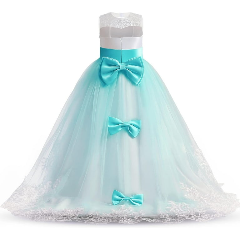 Girls Pageant Long Dress Kids Tulle Prom Gowns Luxury Wedding Birthday  Party Princess Long Dresses - Walmart.com