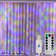thumbnail image 4 of USB Curtain String Lights 8 Mode LED Garland Fairy Light Christmas Home Wedding Decoration 6M 2025 New Year Party Holiday Light, 4 of 4