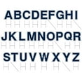 thumbnail image 2 of Vispronet Alphabet Yard Letter Sign Set – Includes All Letters – 26pcs Total – Includes One of Each Letter in Alphabet A-Z – Weather-Resistant Corrugated Plastic (Navy Blue), 2 of 7