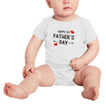 thumbnail image 2 of Happy 1st Father's Day Cute Baby Jumpsuits Boy Girl Newborn Clothes, 2 of 5