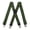 X-shaped corn pattern black leather hair clip - Military Green, variant on Heavy-Duty X-Back Men's Suspender with Secure Metal Clips, Adjustable Elastic Design for Comfortable Fit on Work and Wedding Trousers 3.5X120cm
