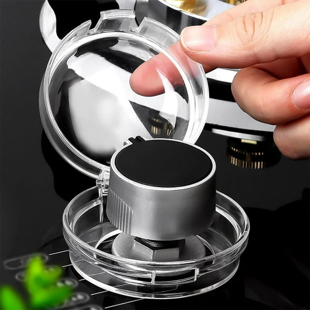 LSLJS Bouton de Cuisinière à Gaz Housse de Protection Faux Bouton de Cuisinière à Gaz Adhésif 2 Pcs, Accessoires pour la Maison