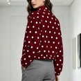 thumbnail image 6 of Enjoytime Polka Dots Jackets for Women Long Sleeve Zip Up Lightweight Coat Fall Plus Size Fashion Work Casual Outerwear, 6 of 7