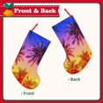 thumbnail image 2 of KLL Palm Trees at Sunset for 18" Christmas Stocking Snowman Xmas Stocking Holiday Christmas Decoration Gifts for Family Kids, 2 of 8