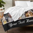 thumbnail image 3 of AISENIN Custom Blanket with Photos Personalized Throws Blanket Customized Picture Blanket for Anniversary Wedding Kids Adults Family Birthday, 3 of 5