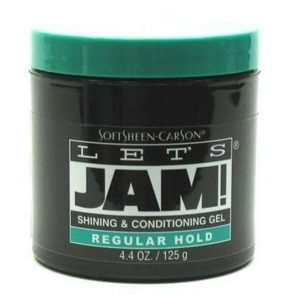 Lets Jam Condition & Shine Gel Regular Hold 4.4 Ounce Jar 130ml 2 Pack