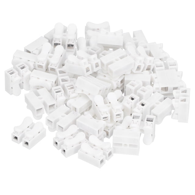Connecteurs CH-2 100pcs pour Terminal de Presse à 2 Ports Ignifuge pour Plafond LED
