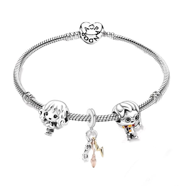 Charms Pandora Pulsera Joyas Mujer Pulseras y colgante Conjunto