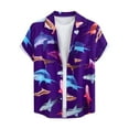 thumbnail image 2 of Alkepwun Hawaiian Shirt for Men Short Sleeve Aloha Beach Shirt Tropical Floral Summer Casual Button Down Shirts on Clearance, 2 of 7