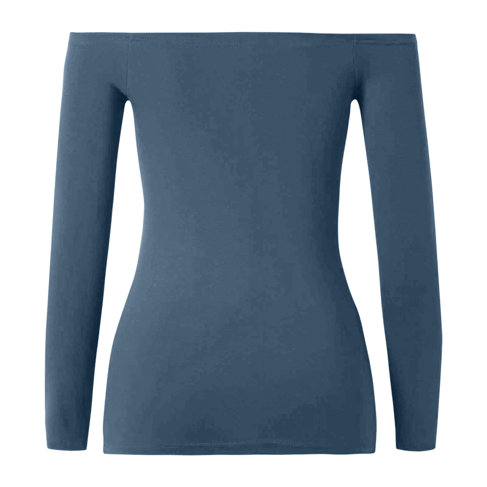 GAYHAY Women's Long Sleeve Crewneck Top - Soft, Loose Fit Basic Shirt For Fall 2025