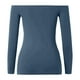 thumbnail image 5 of Top de manga larga con hombros descubiertos para mujer: camiseta corta sexy, material de poliéster, tallas XS-XL, ideal para la moda otoñal y para salir, 5 of 8