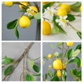 thumbnail image 3 of Simulation lemon branch multi-head lemon fruit-6 heads 82cm plastic + foam fruit + wire rod, 3 of 12