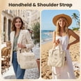 thumbnail image 7 of Insulated Lunch Box & Lunch Bag for Women Men, Water Resistant Reusable Double Deck Large Cooler Bag for Work Travel Outdoor, 12L,White, 7 of 7