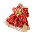 thumbnail image 4 of Chaqueta fría para mascotas, abrigo de invierno, ropa para mascotas, chaleco con borlas, vestido de gato de año Nuevo, disfraz Tang para celebración, L, 4 of 8
