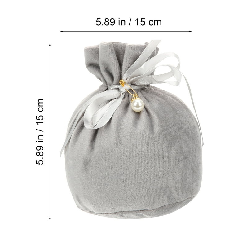 5pcs Jewelry Bags Small Gift Pouches Sundries Bags Drawstring Earphone  Gifts Pouches
