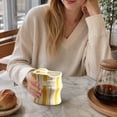 thumbnail image 2 of Hand Drawn Striped Wavy Ceramic Mug, Unique Porcelain Latte Cup, Cute Coffee Cup for Home Daily Use & Gift, 2 of 5