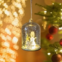 Steadline Colorful Glass Christmas Lights - LED Tree Ornaments with Festive Illumination for Indoor Outdoor Holiday Decoration Seasonal Party Gift Idea