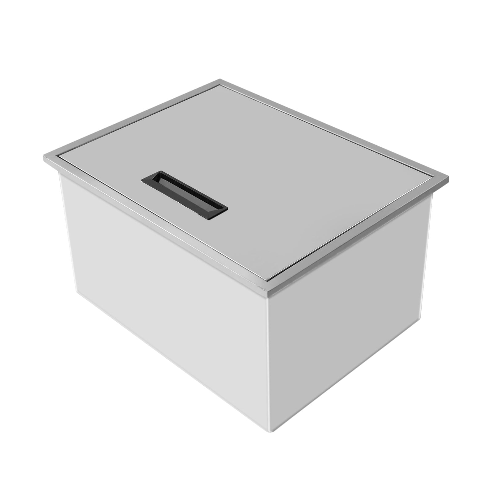 Drop in Ice Chest with Cover 304 Stainless Steel Drop in Cooler for Cold Wine Beer  20.5''L x 13.5''W x 12.2''H