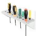 thumbnail image 2 of NEX Set of 2 Screwdriver Solid Wood Tool Hammer Holder Pliers Storage Box Organizer, Gray White, 2 of 8