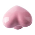 thumbnail image 1 of Ceramic Cabinet Handle Portable Heart Shape Replacement Decorative Kitchen Drawer Wardrobe Door Pull Knob Accessories Pink, 1 of 9