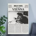 thumbnail image 5 of Music Poster - Billy Joel The Stranger Vienna - Retro Newspaper Style - Size 24''x36'' - Postora, 5 of 5