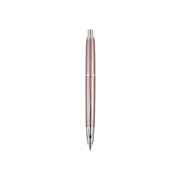 PILOT Vanishing Point Decimo Refillable & Retractable Fountain Pen, Champagne Barrel with Rhodium Accents, Fine Nib (65347)