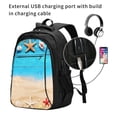 thumbnail image 2 of Fuzoiu Boards and Beach Print USB Backpack with Charging Port,Laptop Backpack,Business Travel Durable Laptops Backpack, for School, Work, Travel & Outdoor Activities, 2 of 7
