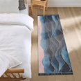 thumbnail image 3 of Yayeee Runner Rug for Bedroom 2'x6' Machine Washable Hallway Non Slip Mat, Ocean Waves, 3 of 8