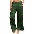 thumbnail image 1 of Pantalones de pijama navideños para mujer Augper, pijamas de algodón a cuadros, 1 of 7